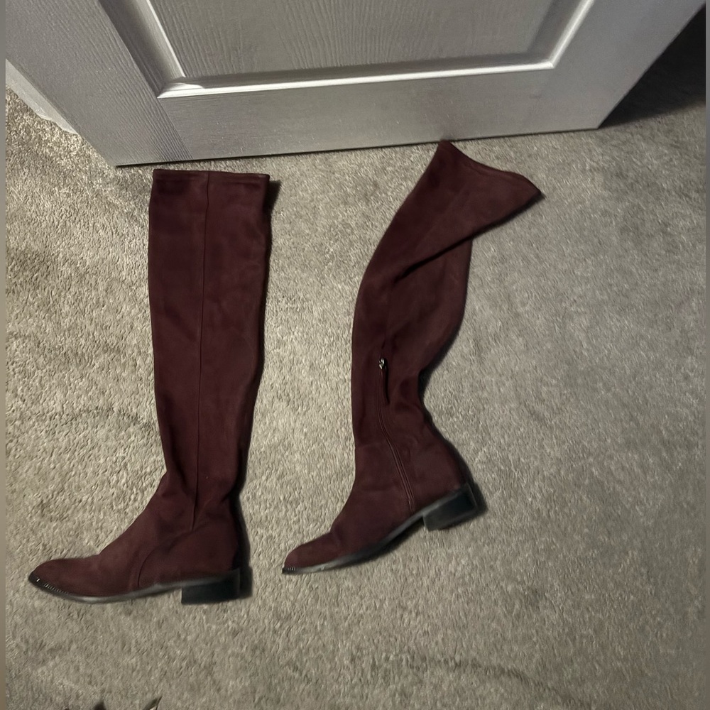 Franco Sarto Deep Burgundy Over-the-Knee Boots